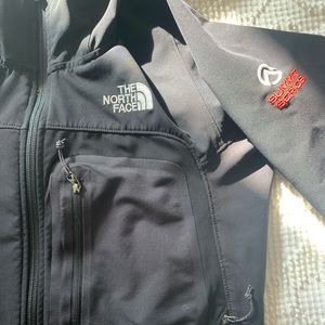 The North Face Black Summit Series soft shell jacket size large.